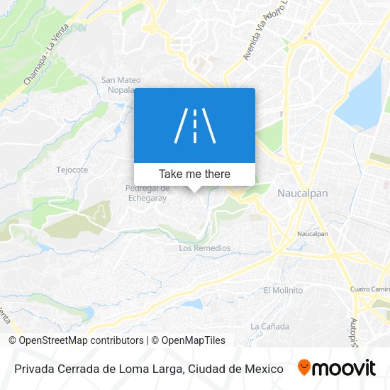 Privada Cerrada de Loma Larga map