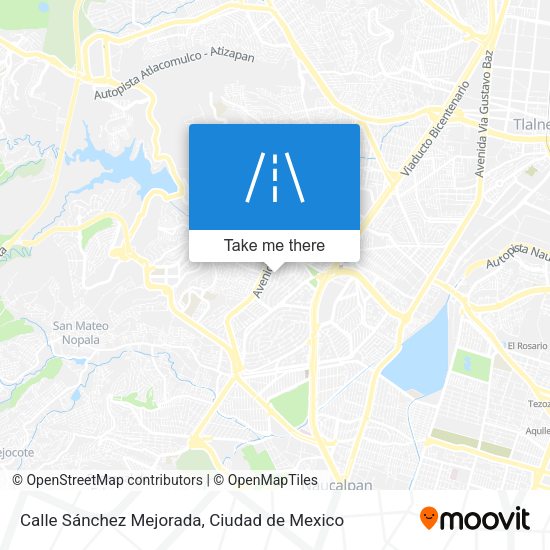 Calle Sánchez Mejorada map