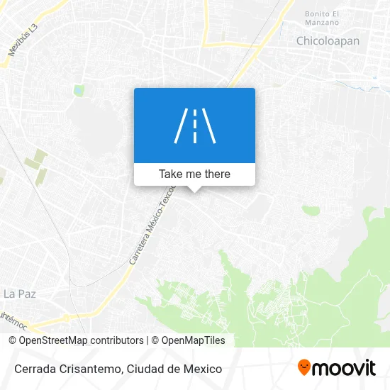 Cerrada Crisantemo map