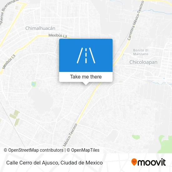 Calle Cerro del Ajusco map