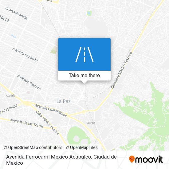 Mapa de Avenida Ferrocarril México-Acapulco