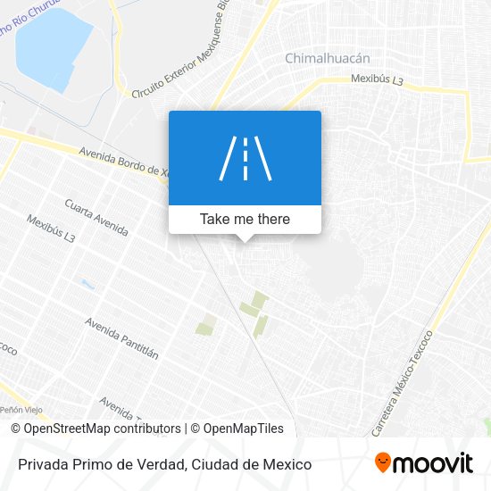 Mapa de Privada Primo de Verdad