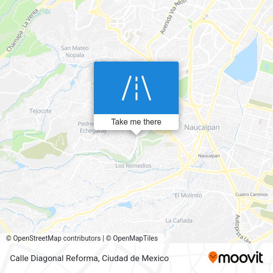 Mapa de Calle Diagonal Reforma