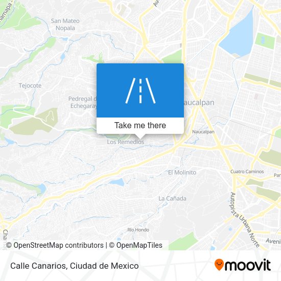 Calle Canarios map