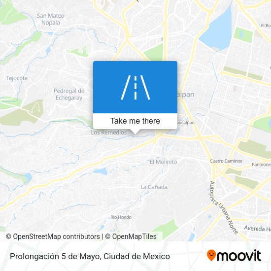 Mapa de Prolongación 5 de Mayo