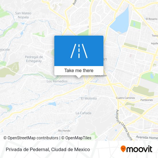Mapa de Privada de Pedernal