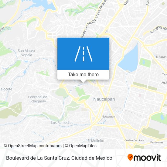 Boulevard de La Santa Cruz map
