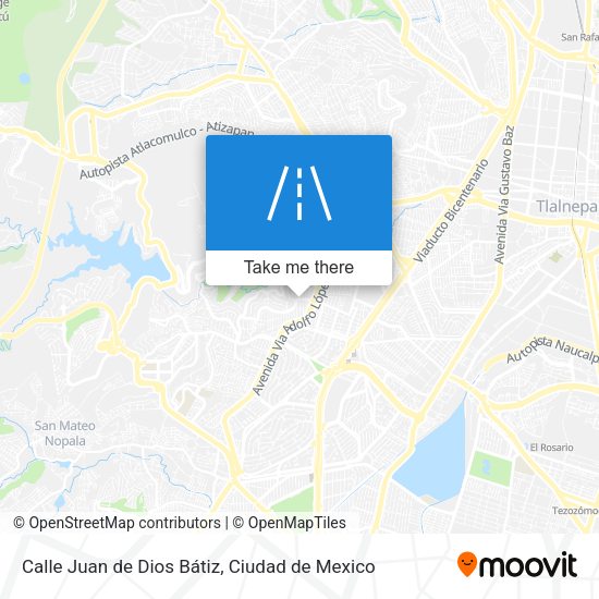Calle Juan de Dios Bátiz map