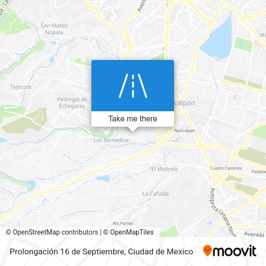 Prolongación 16 de Septiembre map