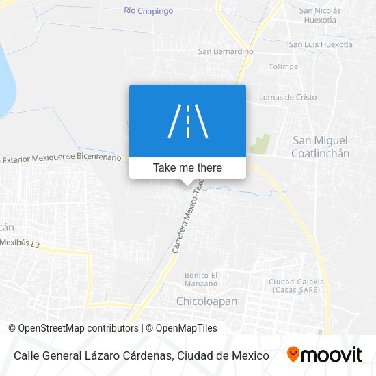 Calle General Lázaro Cárdenas map
