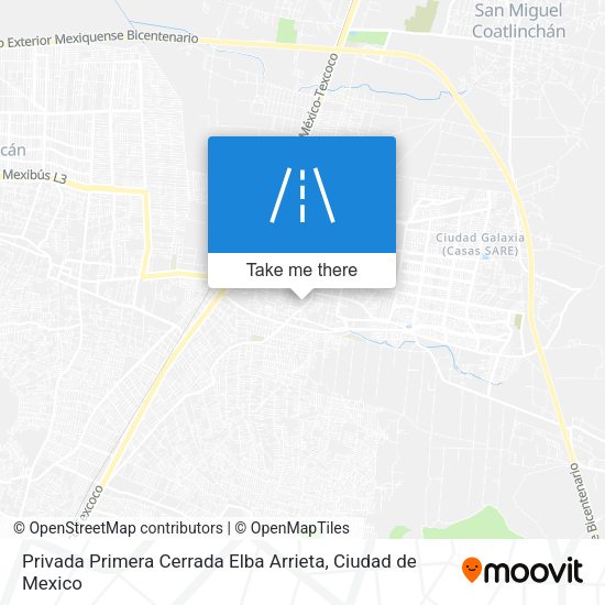 Privada Primera Cerrada Elba Arrieta map