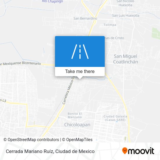 Cerrada Mariano Ruíz map