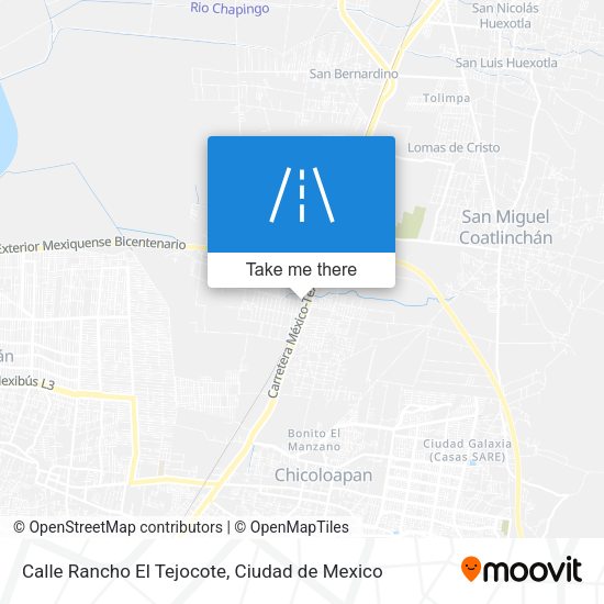 Calle Rancho El Tejocote map