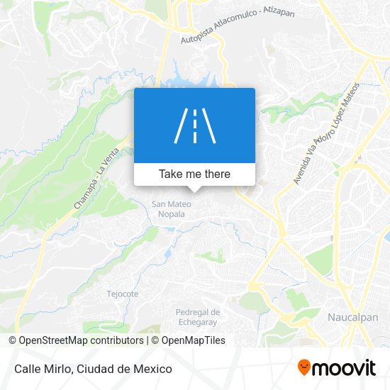 Mapa de Calle Mirlo