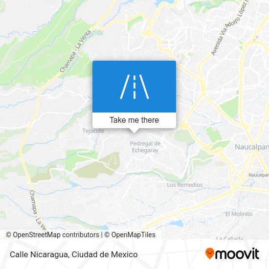 Mapa de Calle Nicaragua