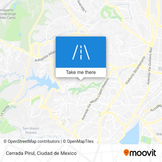 Cerrada Pirul map