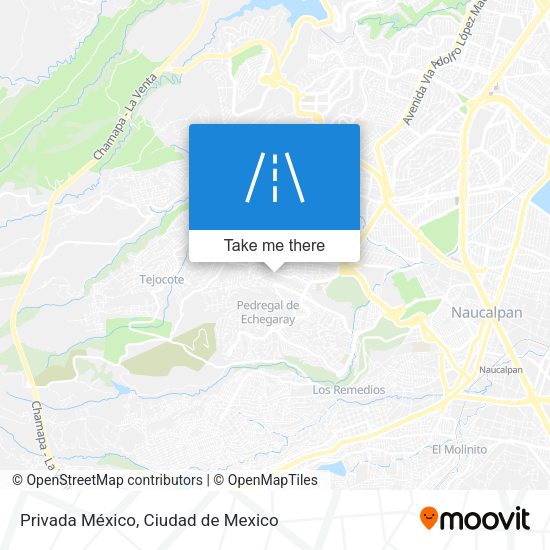 Mapa de Privada México