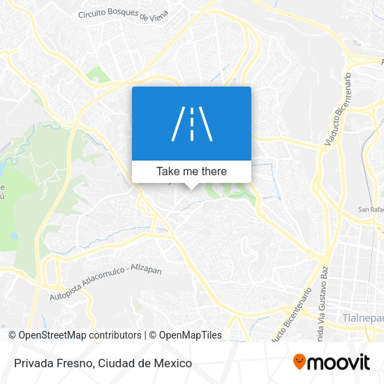 Privada Fresno map