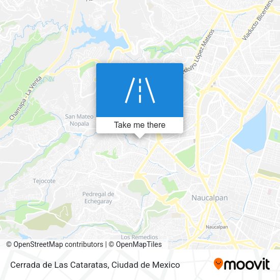 Cerrada de Las Cataratas map