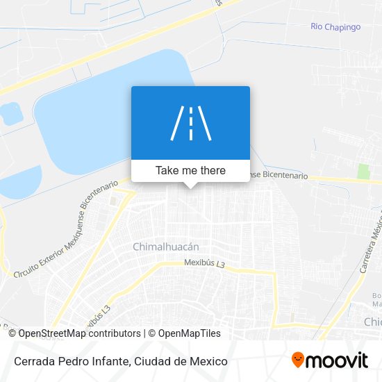 Mapa de Cerrada Pedro Infante