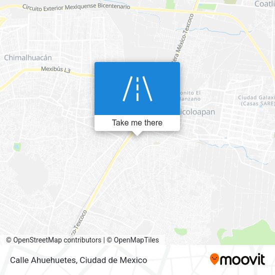 Mapa de Calle Ahuehuetes