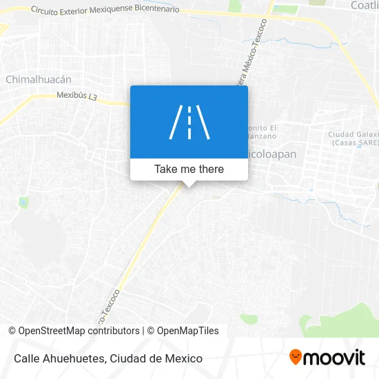 Calle Ahuehuetes map