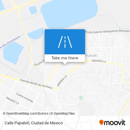 Calle Papalotl map