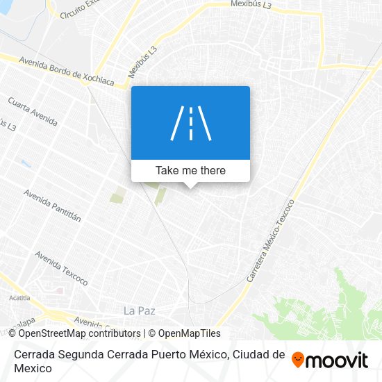 Mapa de Cerrada Segunda Cerrada Puerto México