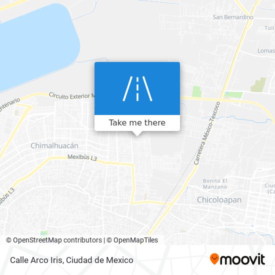 Calle Arco Iris map