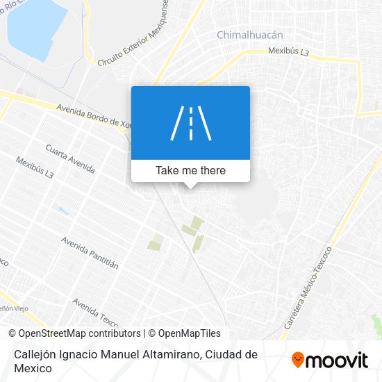 Callejón Ignacio Manuel Altamirano map