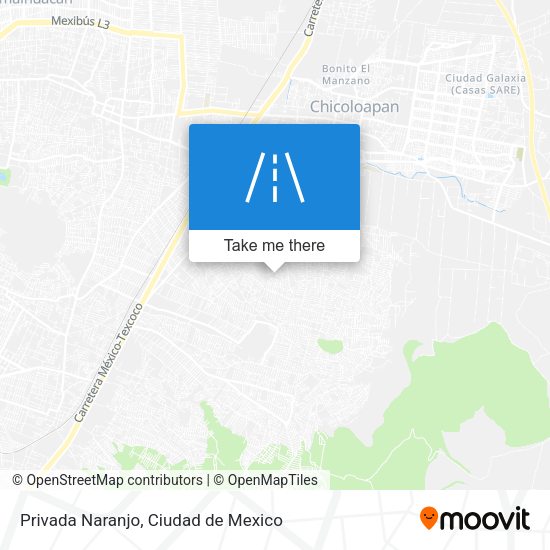 Mapa de Privada Naranjo