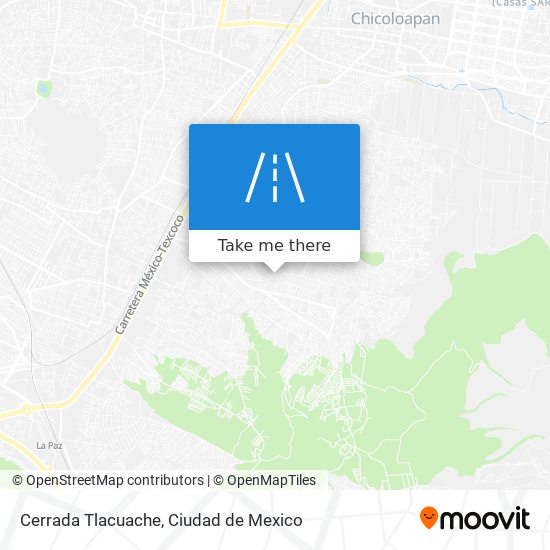 Cerrada Tlacuache map