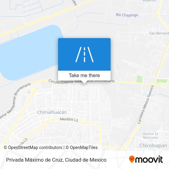 Privada Máximo de Cruz map