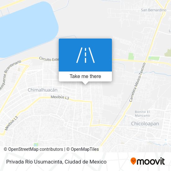 Mapa de Privada Río Usumacinta