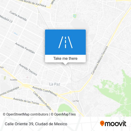 Calle Oriente 39 map