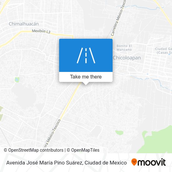 Mapa de Avenida José María Pino Suárez