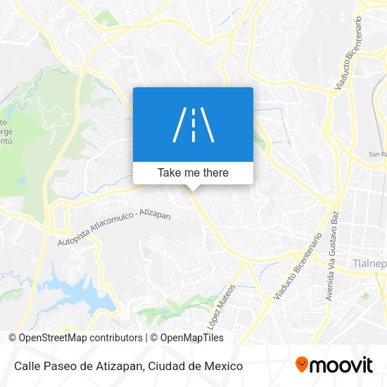 Mapa de Calle Paseo de Atizapan