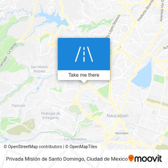 Mapa de Privada Misión de Santo Domingo