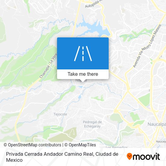 Privada Cerrada Andador Camino Real map
