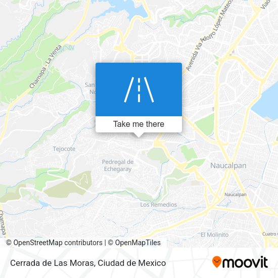 Cerrada de Las Moras map