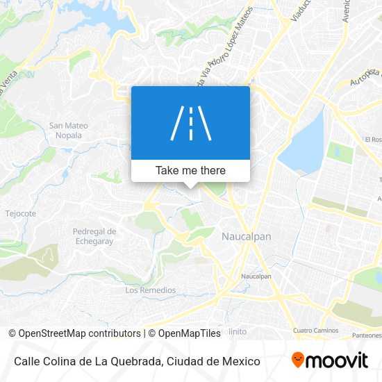 Calle Colina de La Quebrada map