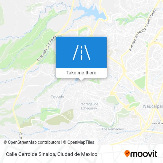 Calle Cerro de Sinaloa map