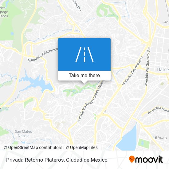 Mapa de Privada Retorno Plateros