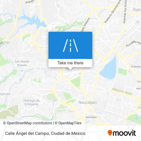 Mapa de Calle Ángel del Campo