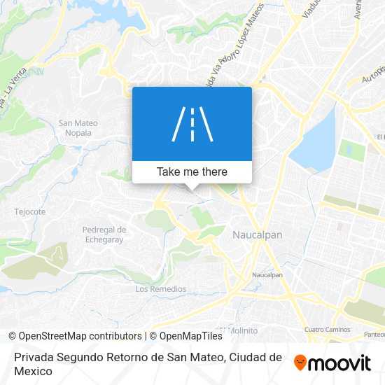Privada Segundo Retorno de San Mateo map