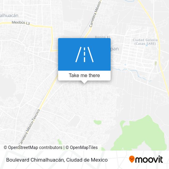 Mapa de Boulevard Chimalhuacán
