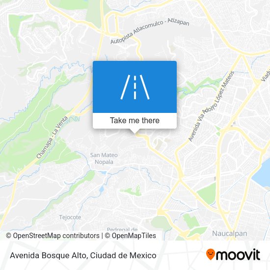 Avenida Bosque Alto map