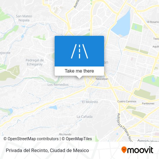Privada del Recinto map