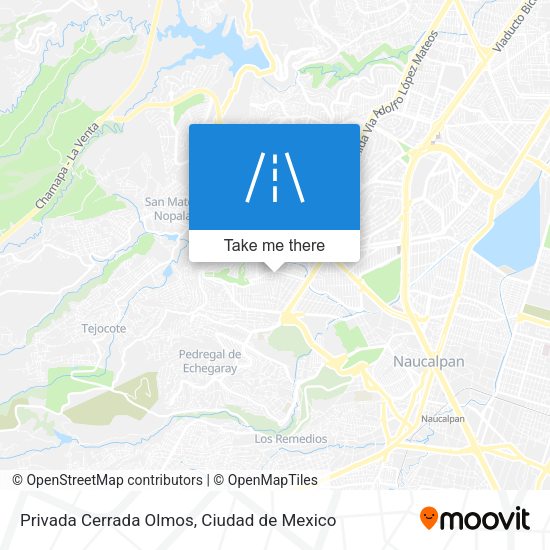 Privada Cerrada Olmos map