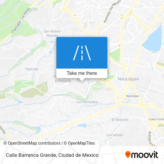 Mapa de Calle Barranca Grande